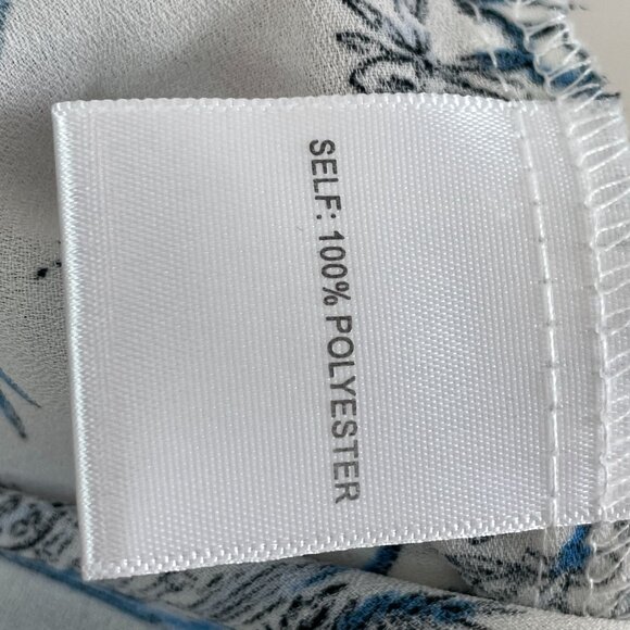 Rose + Olive Womens Plus 2X Floral Monkey Birds Print Blouse Ruffle Sleeve Top - Picture 5 of 13